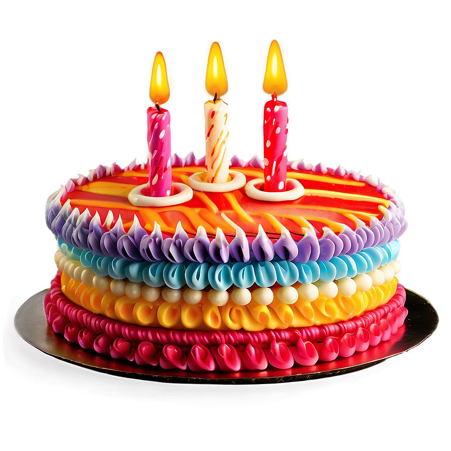 Birthday Cake With Candles Png 51 PNG image