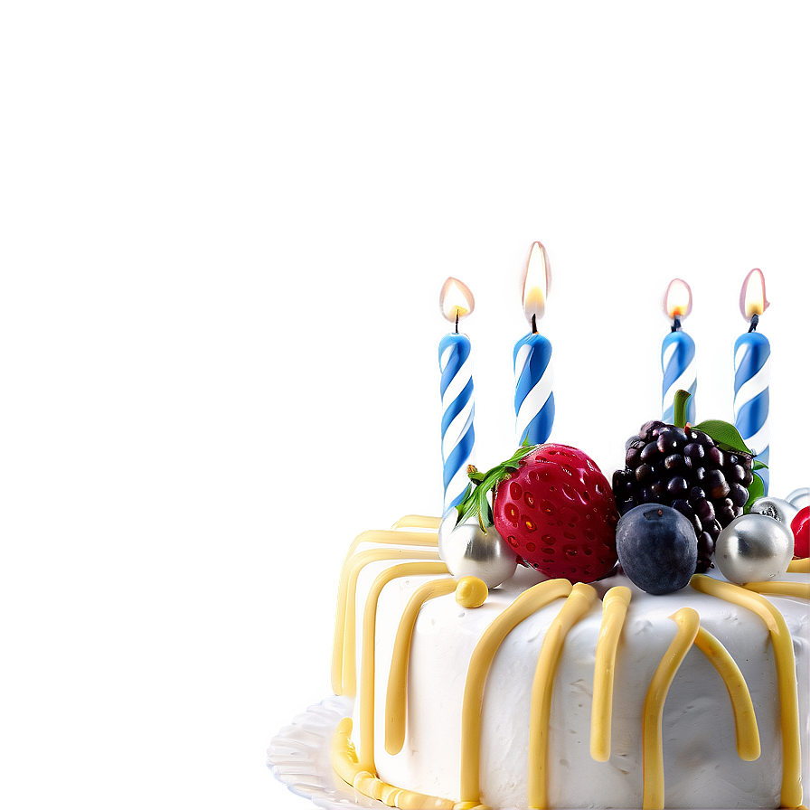 Birthday Cake With Fruits Png Vlm35 PNG image