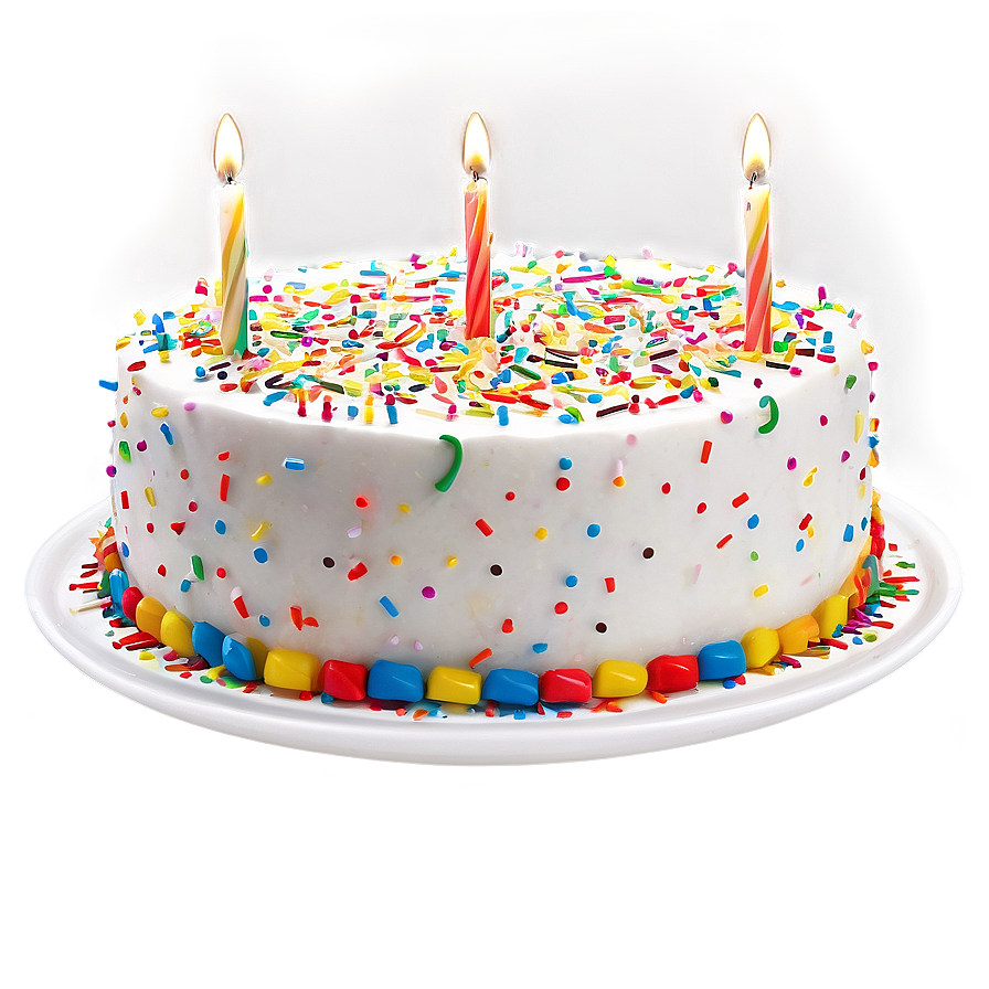 Birthday Cake With Sprinkles Png Ncb7 PNG image