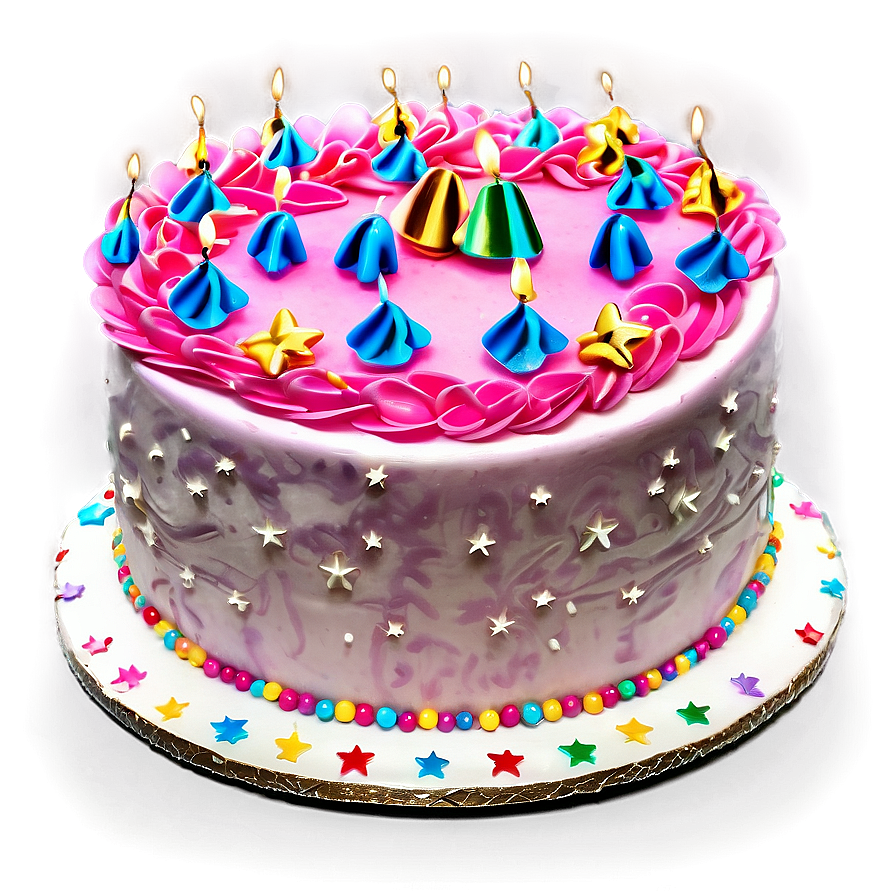 Birthday Cake With Stars Png Ild50 PNG image