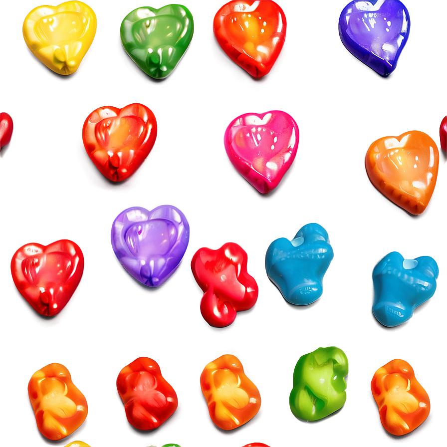 Birthday Candy Hearts Png Wvh PNG image