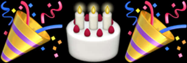 Birthday_ Celebration_ Emoji_ Art PNG image