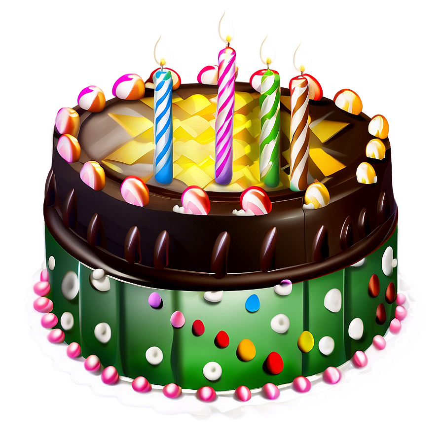 Birthday Chocolate Cake Png 05042024 PNG image
