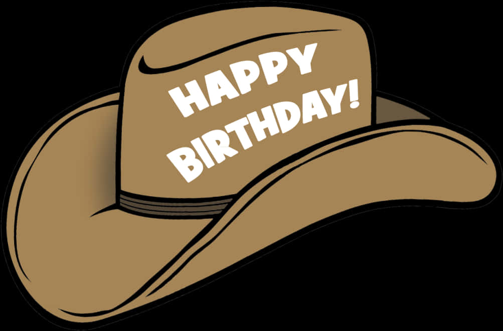 Birthday Cowboy Hat Celebration PNG image