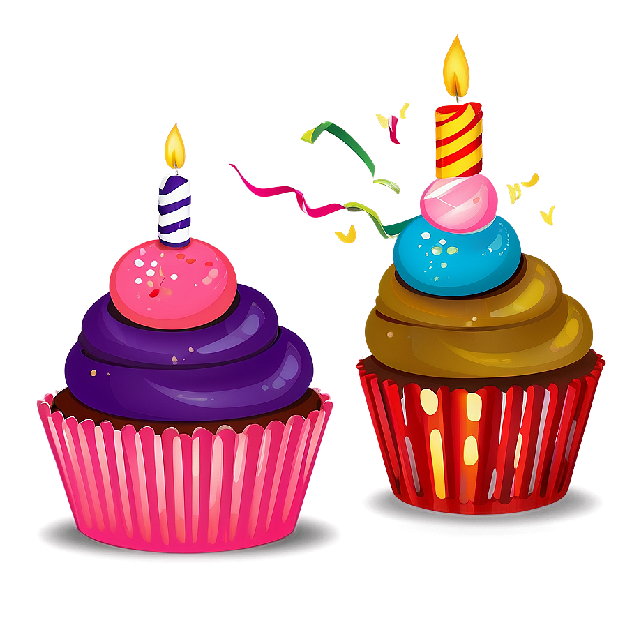 Birthday Cupcake Png Bqj24 PNG image