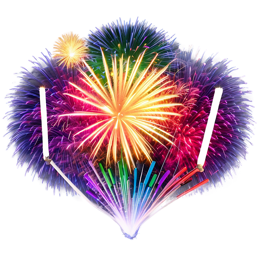 Birthday Fireworks Png Ndn PNG image