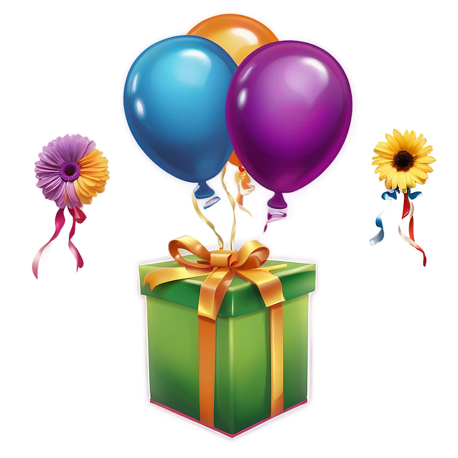 Birthday Flowers Emoji Png 06272024 PNG image