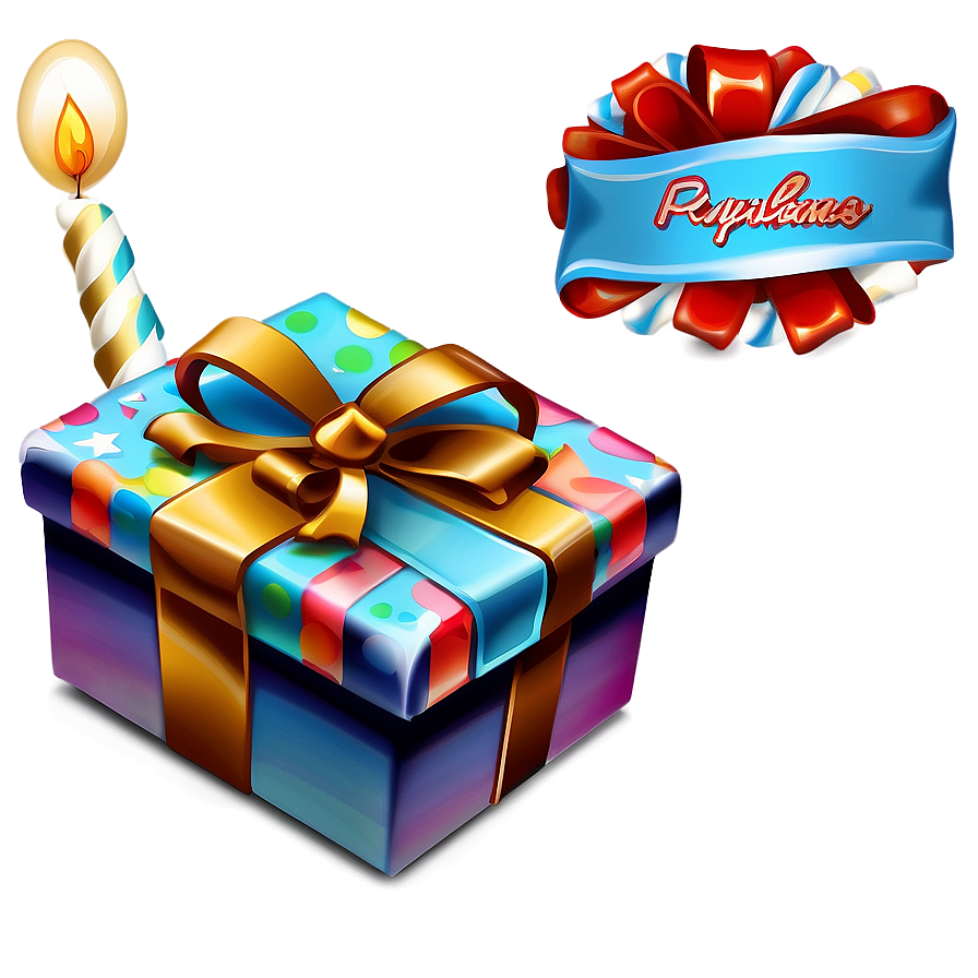 Birthday Gift Box Png 05042024 PNG image