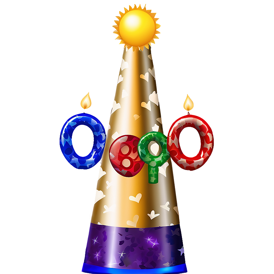 Birthday Hat Set Png 05042024 PNG image