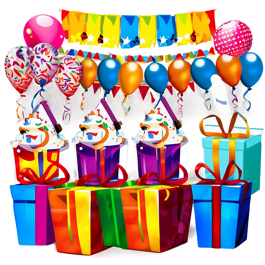 Birthday Party Decor Png Fxs PNG image