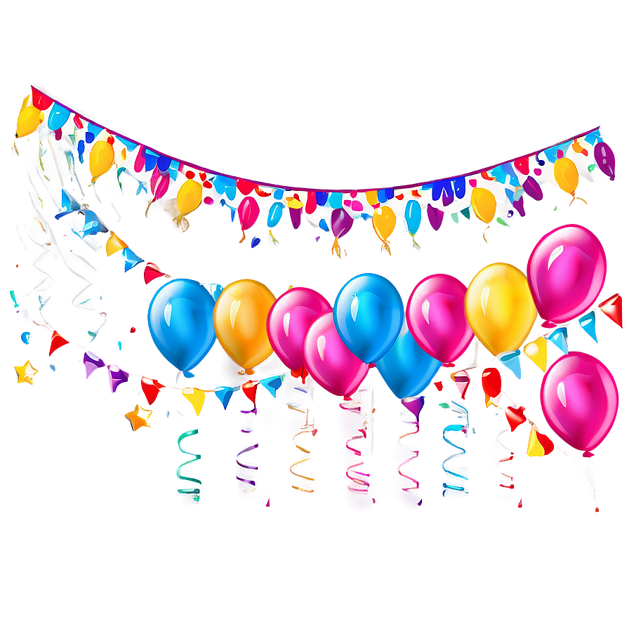 Birthday Party Decor Png Reb29 PNG image