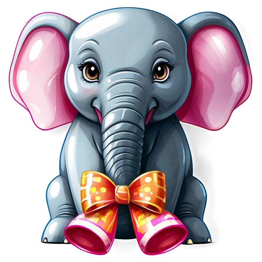 Birthday Party Elephant Cartoon Png Owu PNG image