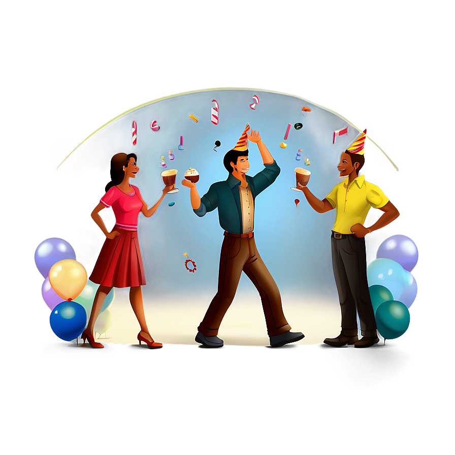 Birthday Party Scene Png 05042024 PNG image