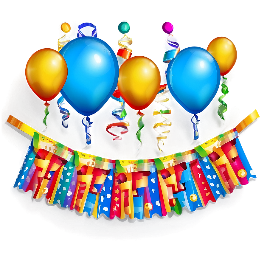 Birthday Party Supplies Png Tbc25 PNG image