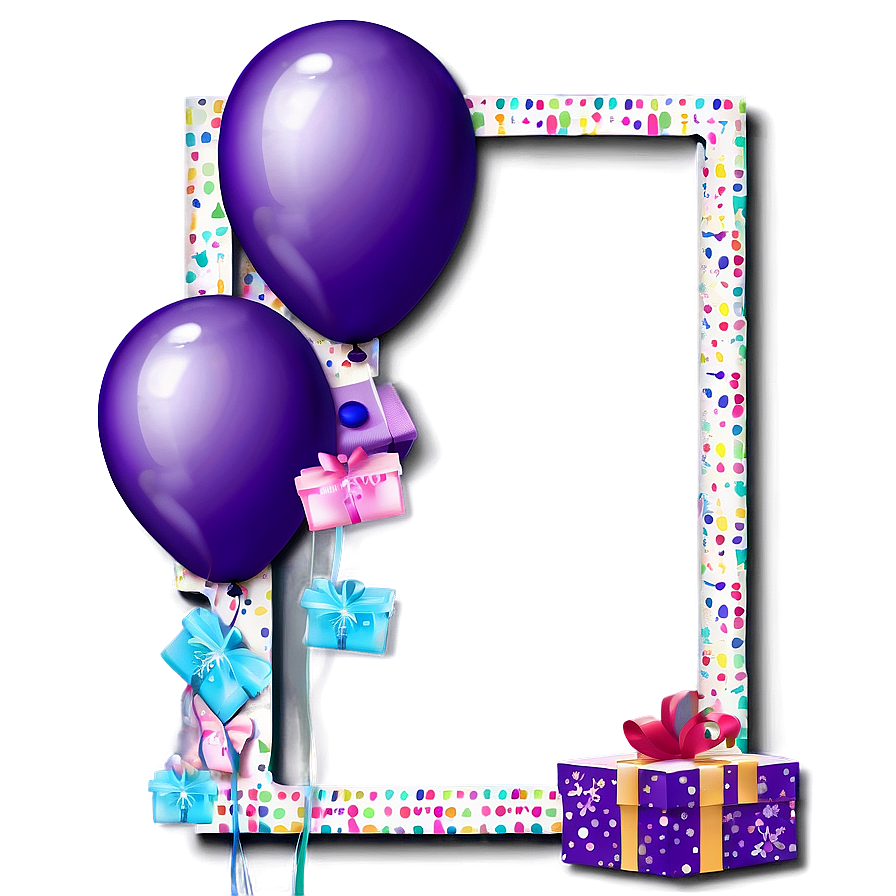 Birthday Photo Frame Png Kna PNG image