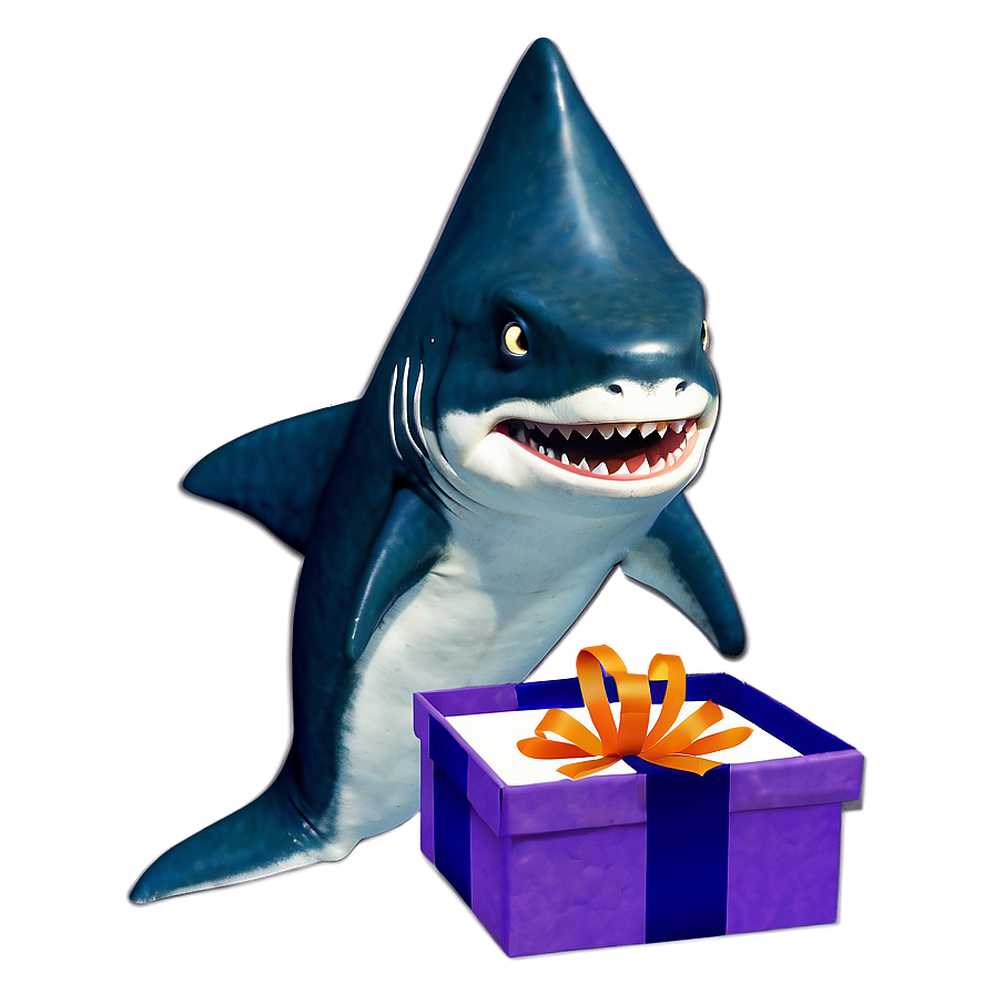 Birthday Shark A PNG image