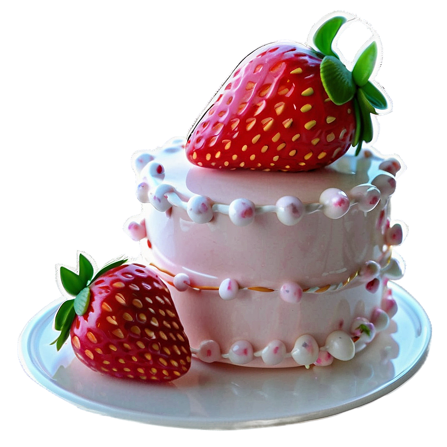 Birthday Strawberry Cute Png 80 PNG image