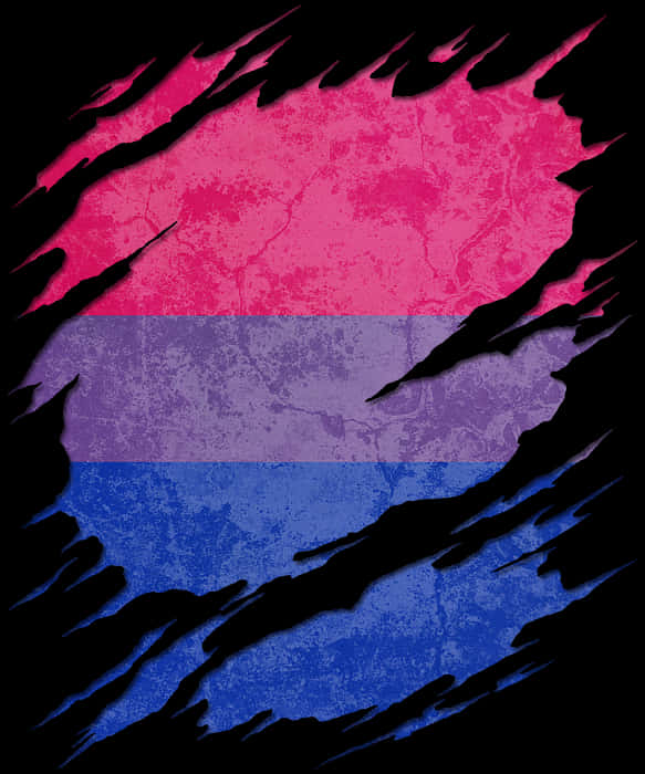 Bisexual Flag Torn Texture PNG image