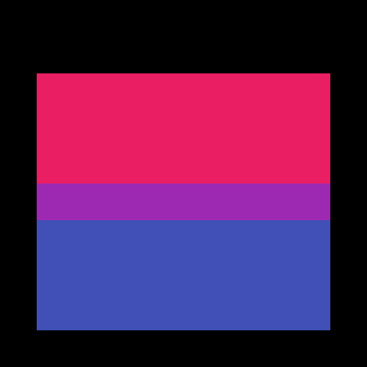 Bisexual Pride Flag Graphic PNG image