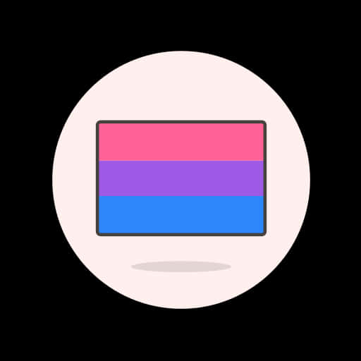 Bisexual Pride Flag Graphic PNG image