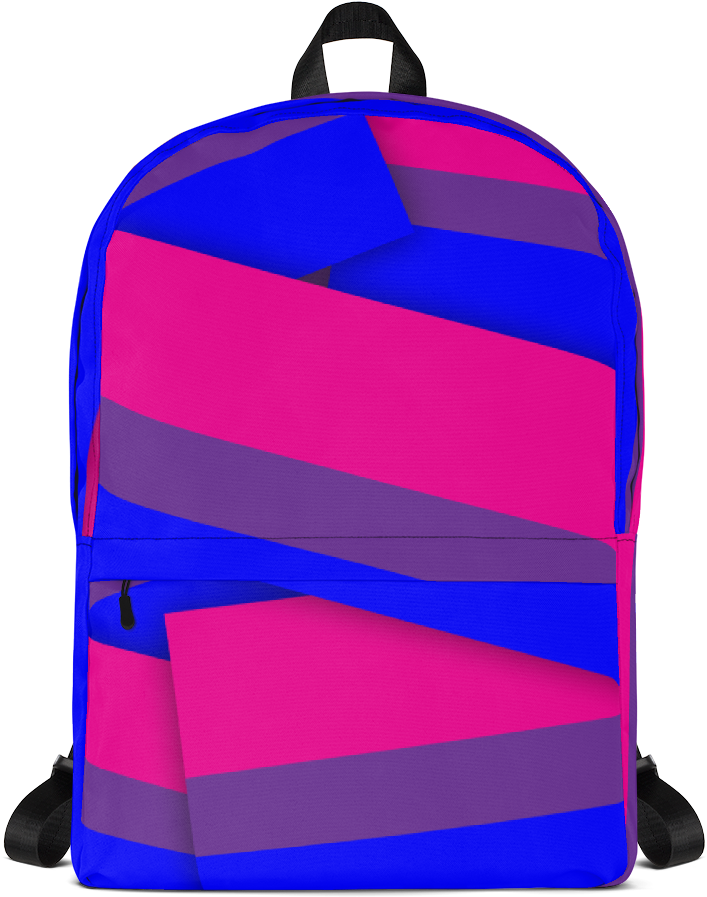 Bisexual Pride Striped Backpack PNG image