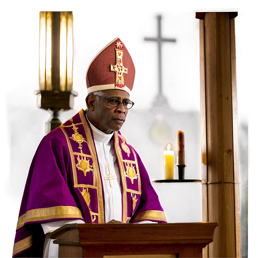 Bishop Leading Mass Png 06252024 PNG image