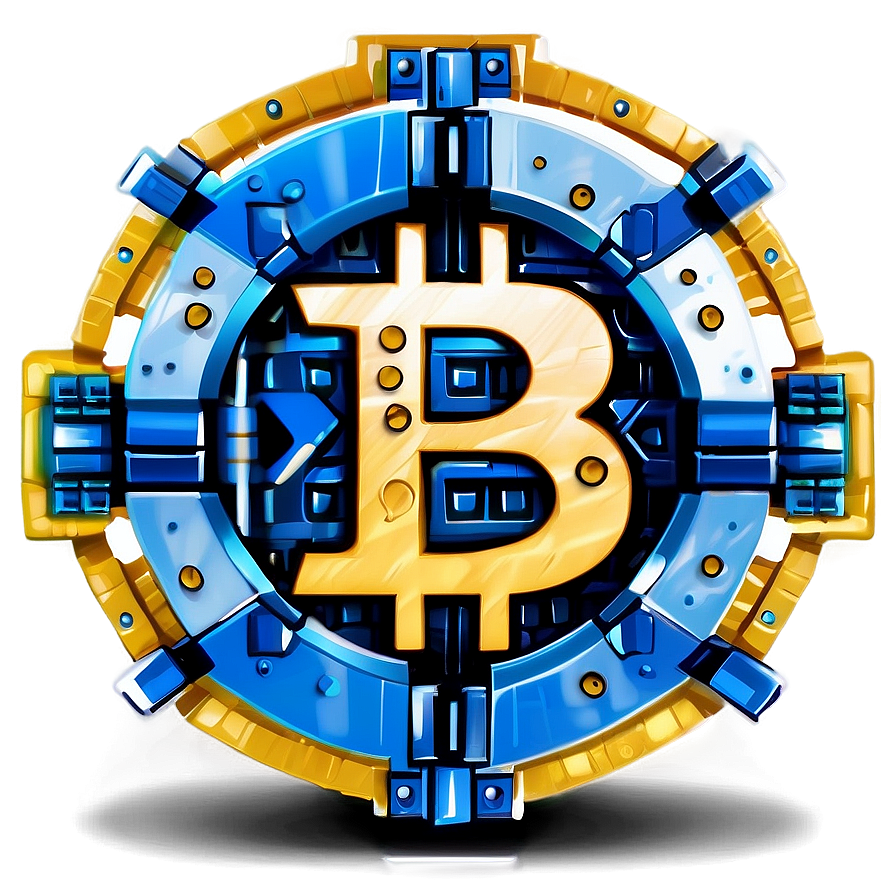 Bitcoin Blockchain Symbol Png 05212024 PNG image