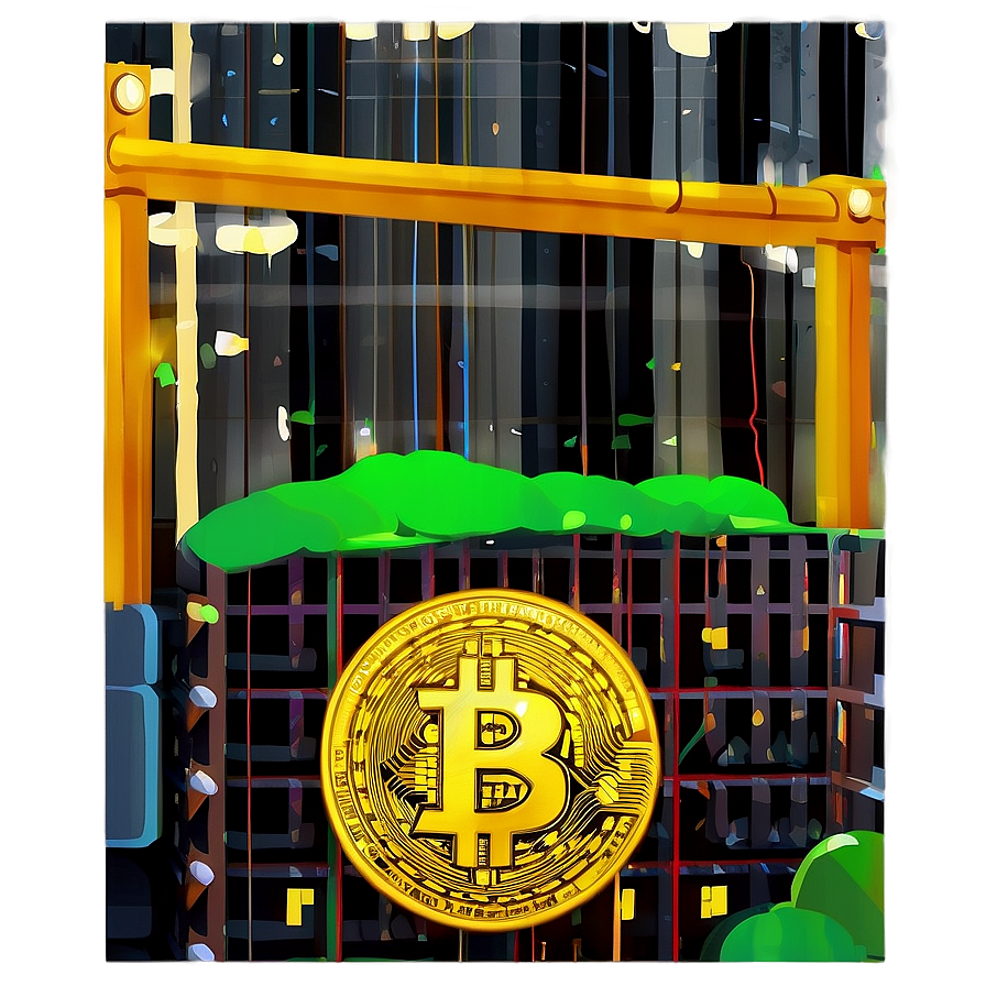 Bitcoin Mining Graphic Png Rxa37 PNG image