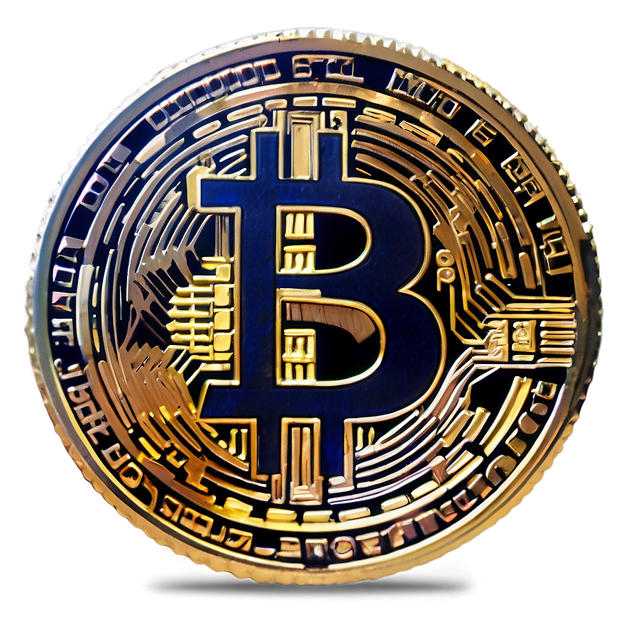 Bitcoin Style Crypto Coin Png 06282024 PNG image