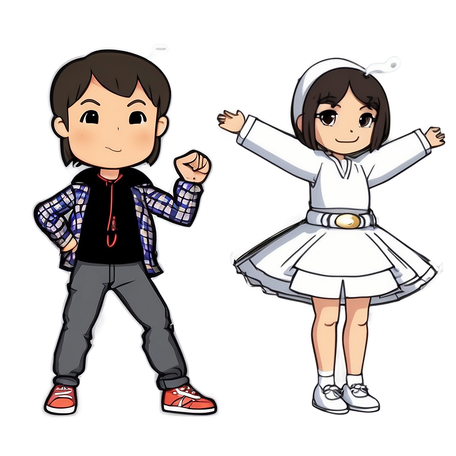 Bitmoji Anime Fan Png Idt89 PNG image