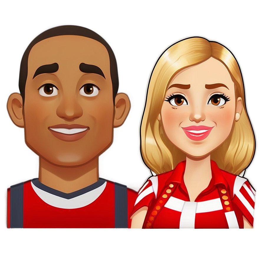 Bitmoji Couple Avatar Png Kgn PNG image