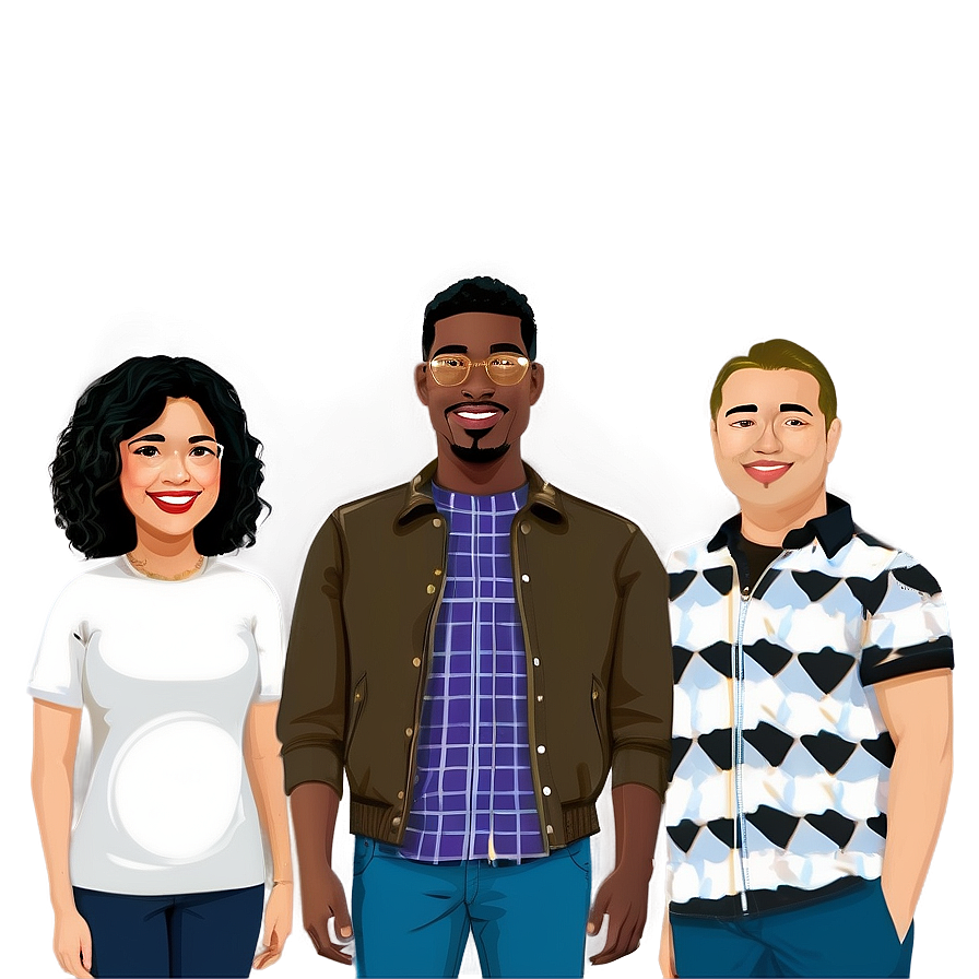 Bitmoji Family Portrait Png 06202024 PNG image