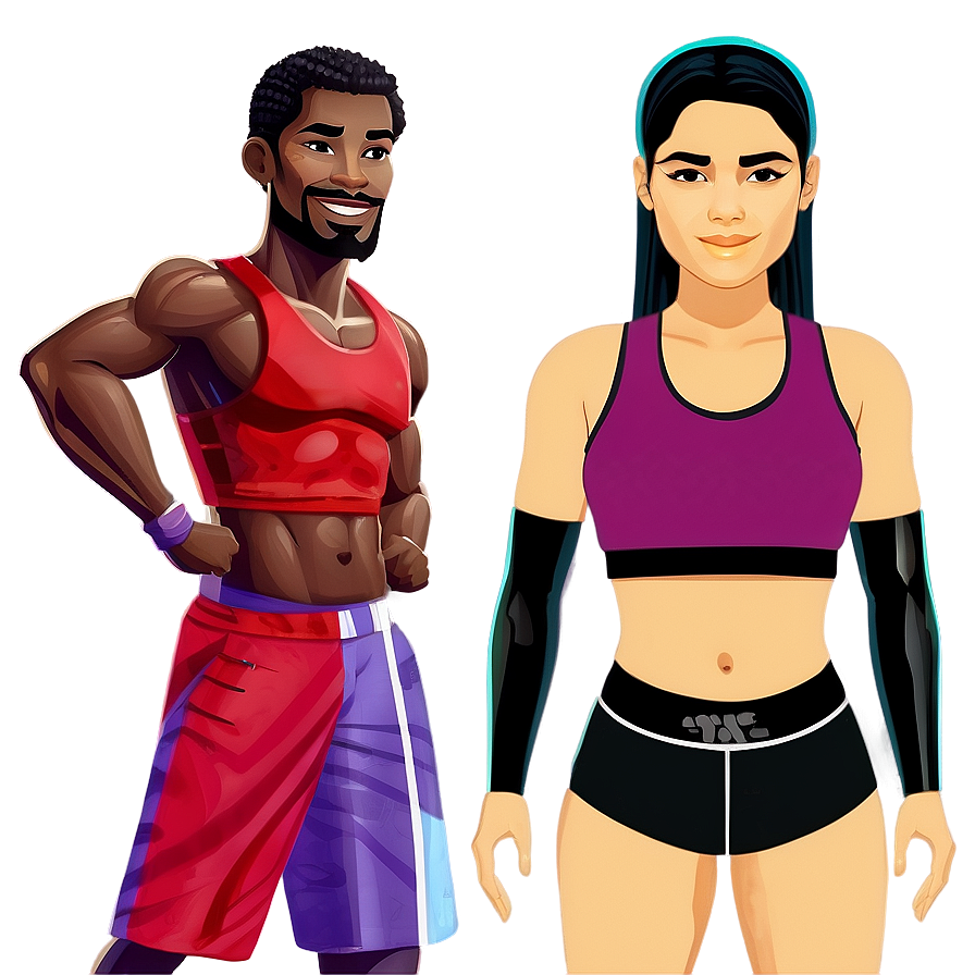 Bitmoji Fitness Look Png 06202024 PNG image