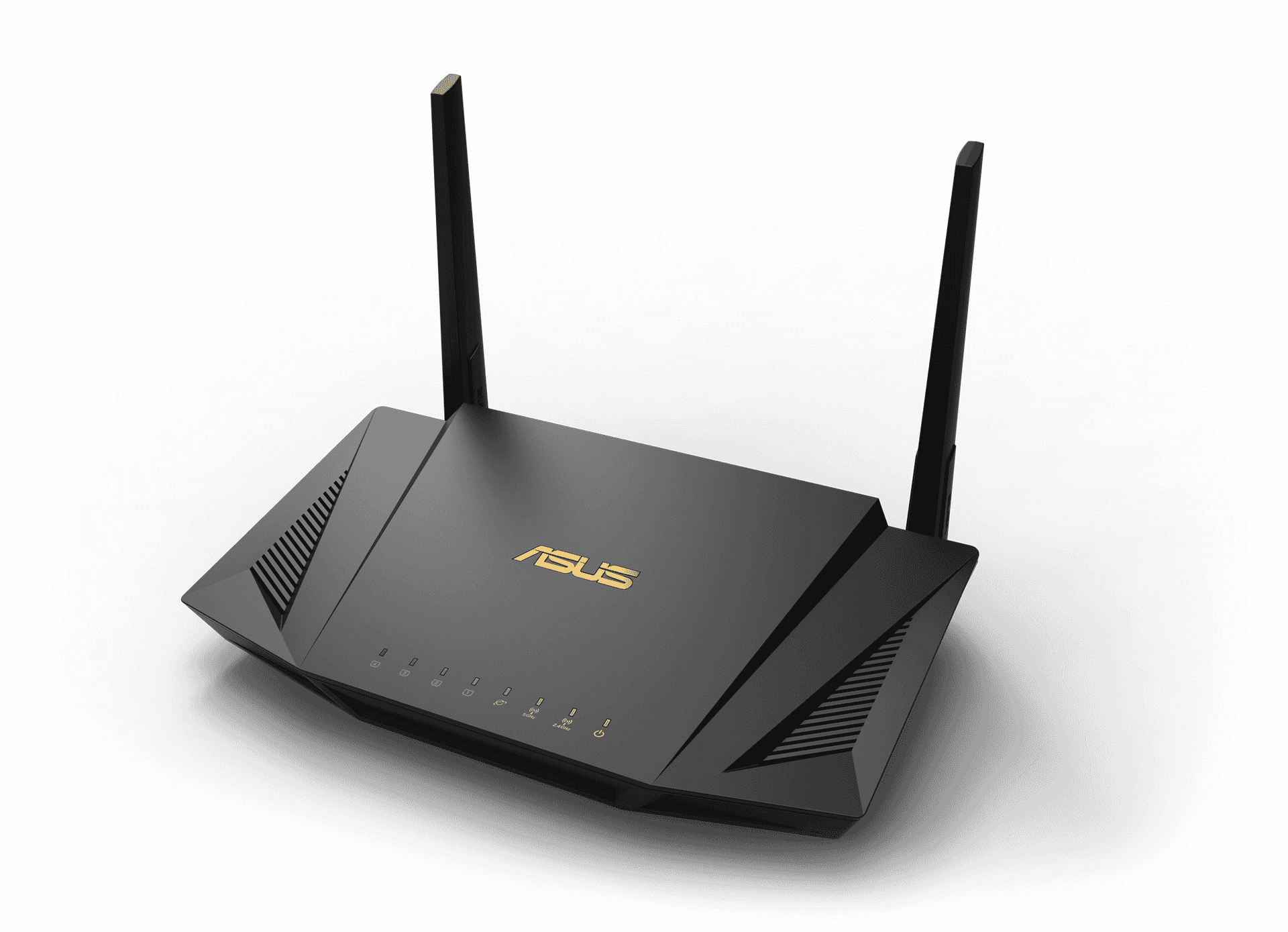 Black A S U S Wireless Router PNG image