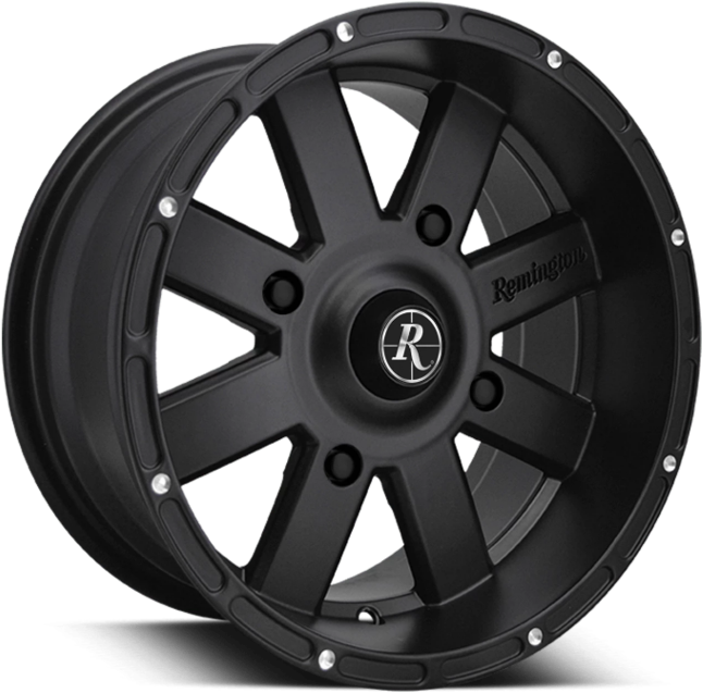 Black A T V Wheel Rim PNG image