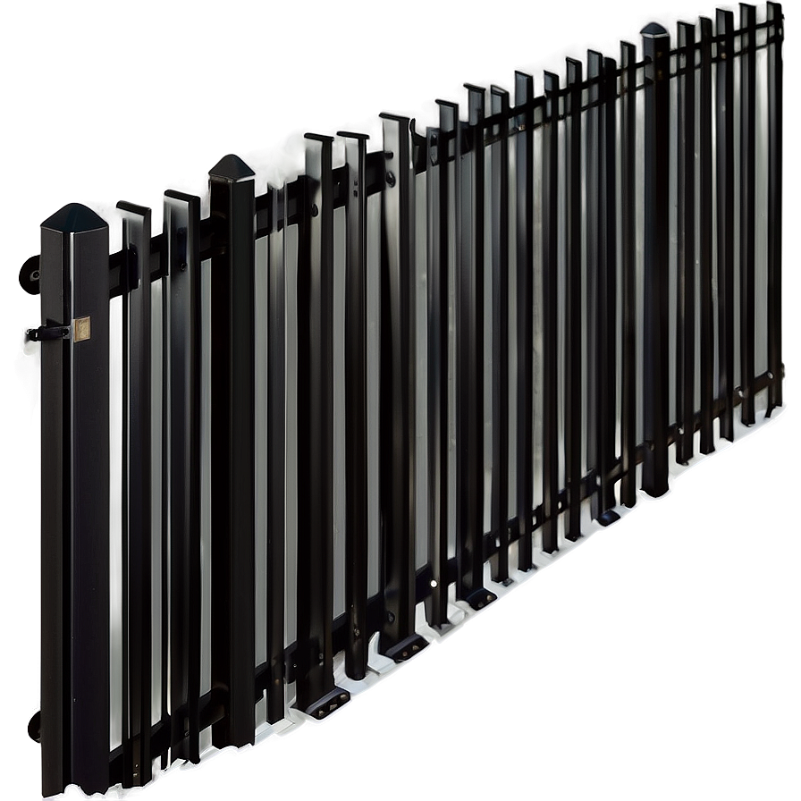 Black Aluminum Fence Png Eps PNG image