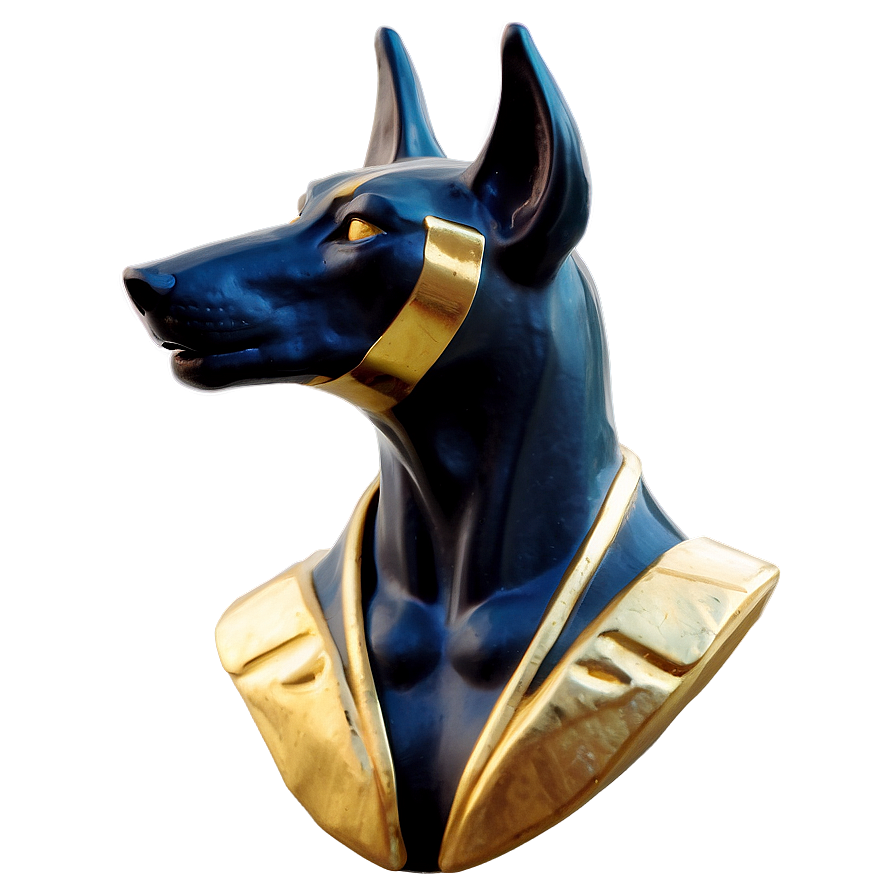 Black And Gold Anubis Png 06272024 PNG image