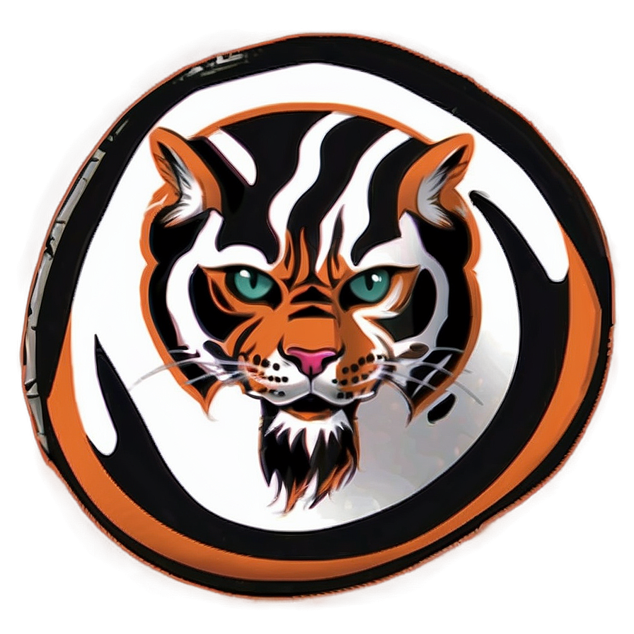 Black And Orange Bengals Logo Png Ddm43 PNG image