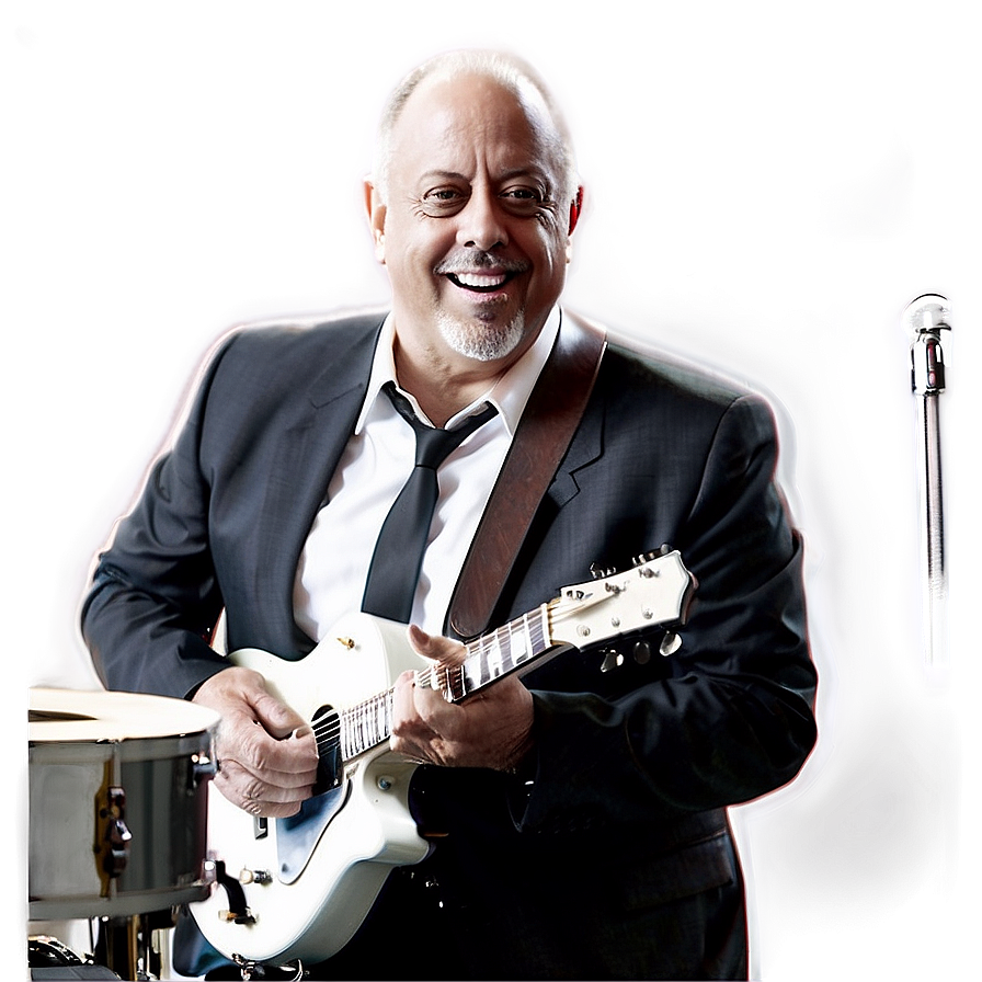 Black And White Billy Joel Png 06252024 PNG image