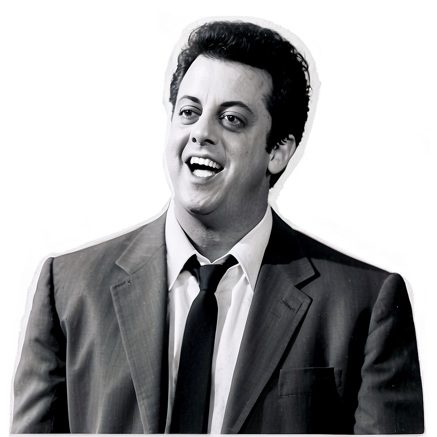 Black And White Billy Joel Png Clh PNG image