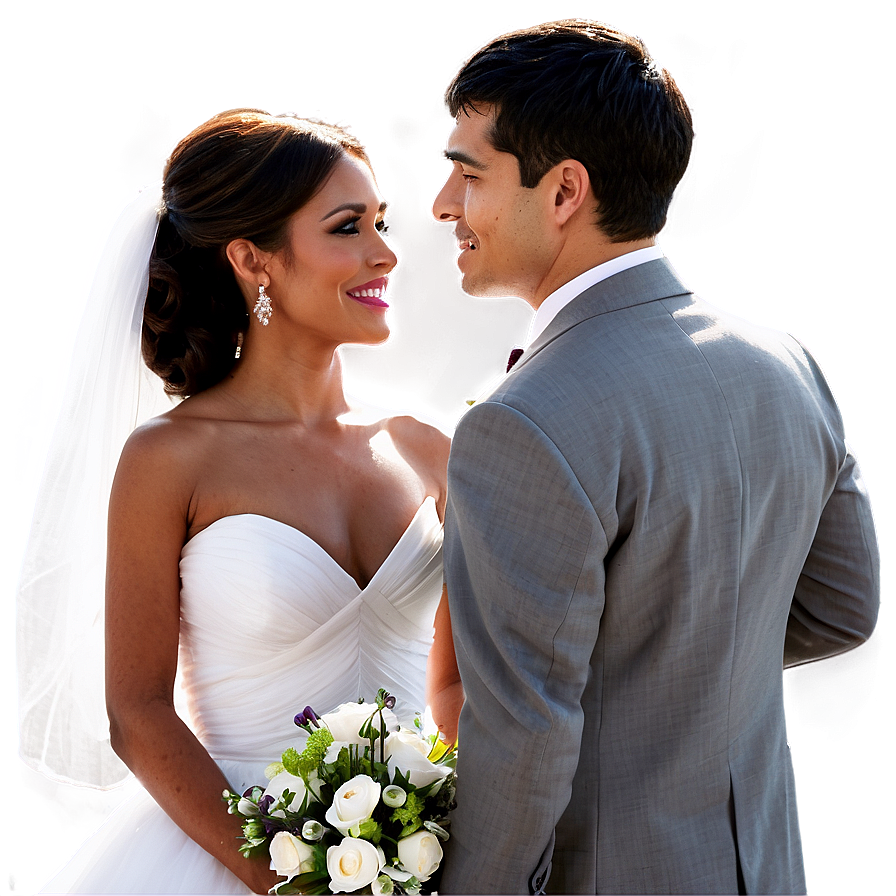 Black And White Bride And Groom Png 06262024 PNG image