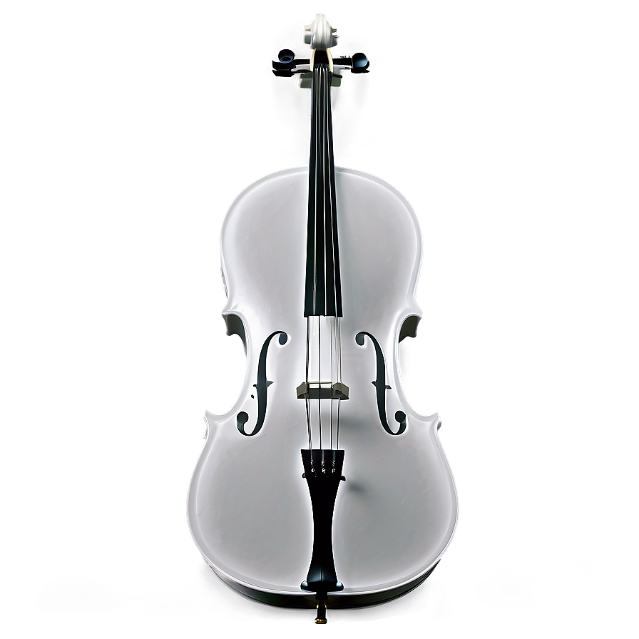 Black And White Cello Png 05242024 PNG image