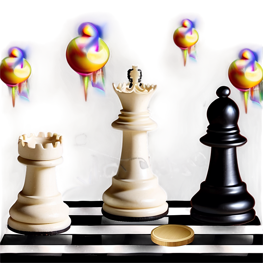 Black And White Chess Set Png Hdd14 PNG image