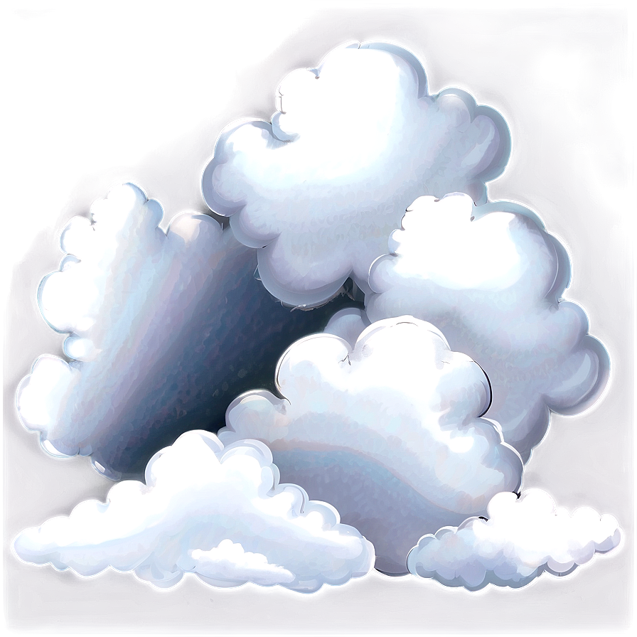 Black And White Clouds Png 04292024 PNG image