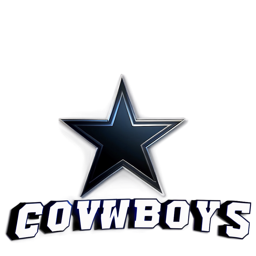 Black And White Cowboys Logo Png Hyl82 PNG image