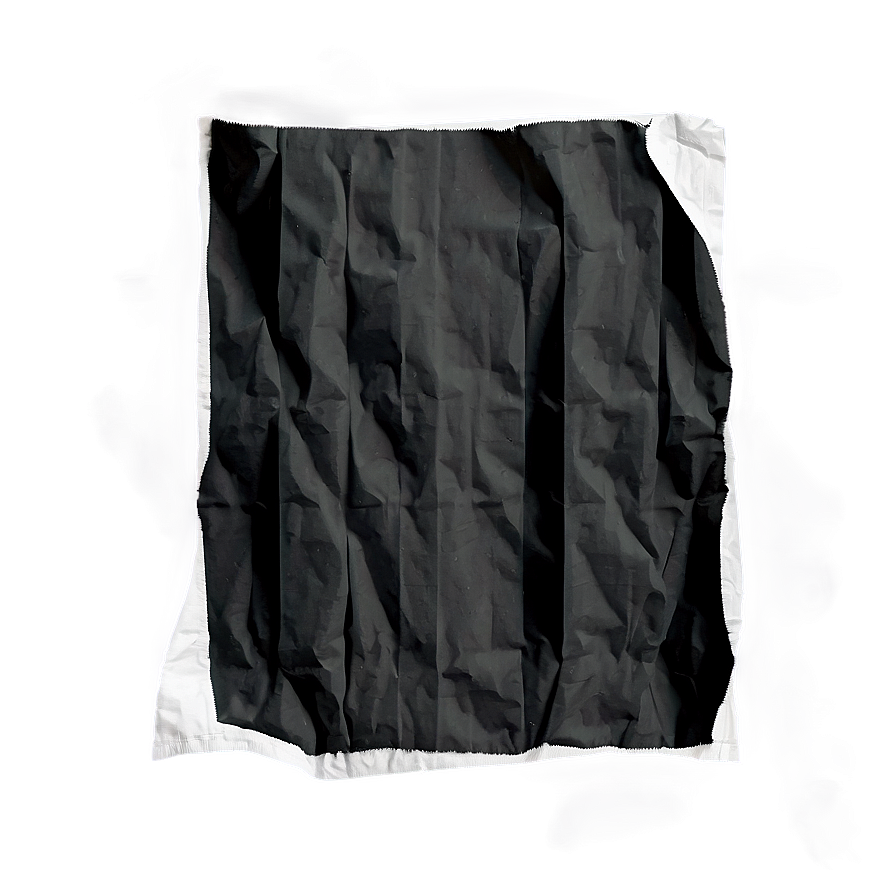 Black And White Crumpled Paper Png Uro7 PNG image