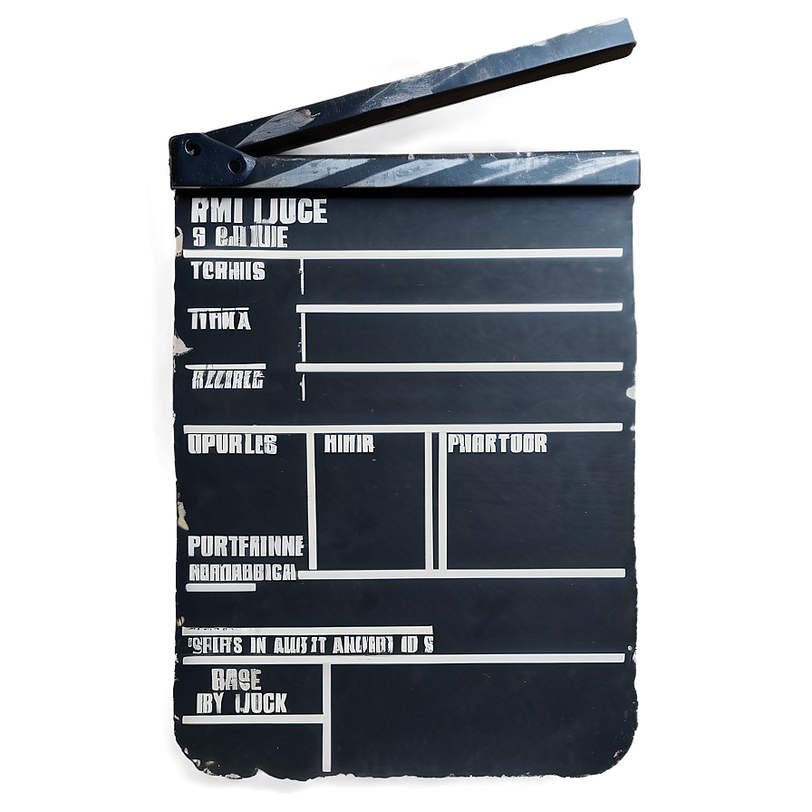 Black And White Film Slate Png Ehk38 PNG image