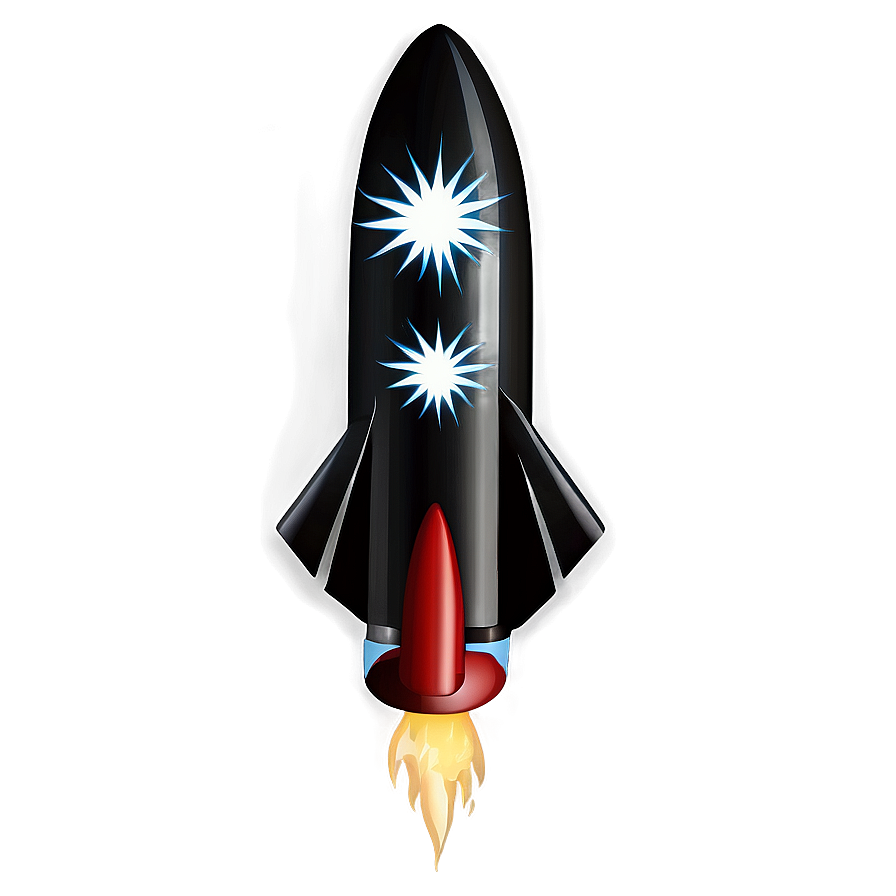 Black And White Firework Rocket Png 93 PNG image