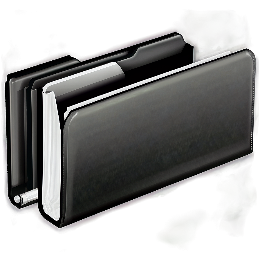 Black And White Folder Icon Png 50 PNG image