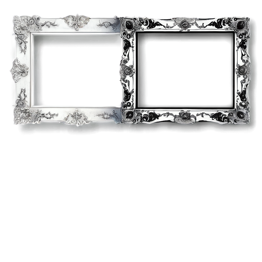 Black And White Frame Design Png Het35 PNG image